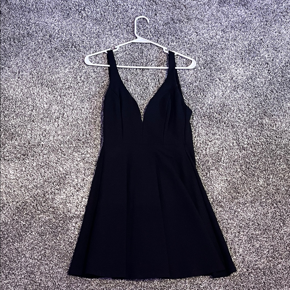 Lulu's Chic Black Backless Dress
